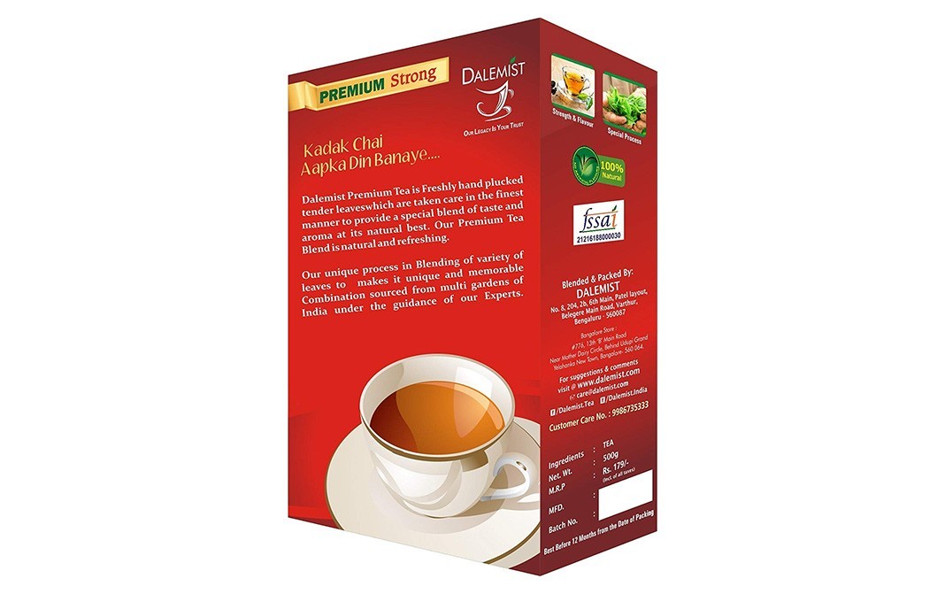 Dalemist Premium Strong Tea   Box  500 grams